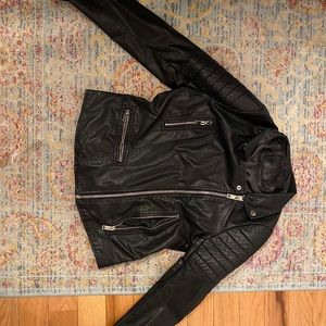 Blank nyc faux leather coat